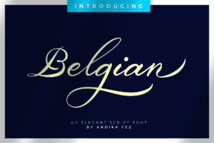 Belgian Signature: Elevating Editorial Design with Elegant Handwritten Typography