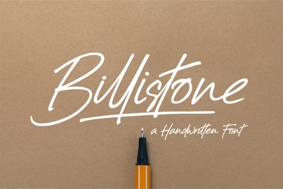 Billistone: A Modern Handwritten Typeface for Crafters and Sellers