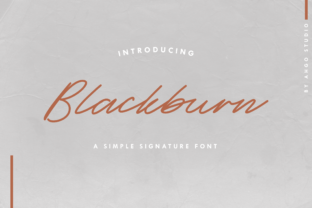 Blackburn: A Handwritten Script Font for Editorial Elegance