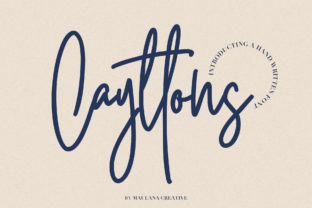 Cayttons: The Script Amp Typeface for Authentic Campaign Design