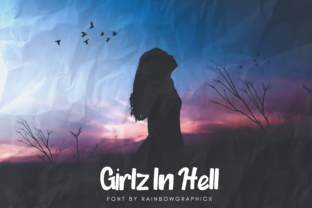Girlz in Hell: A Sweet Script Font for Editorial Design