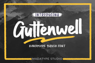 Guttenwell: A Bold Script Font for Modern Brand Identity