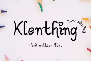 Klenthing: The Handwritten Typeface for Whimsical Editorial Design
