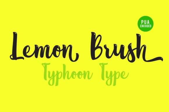 Lemon Brush Typeface: A Modern Handwritten Font for Digital Brands
