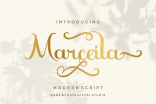 Marceila: A Modern Script Font for Editorial Design