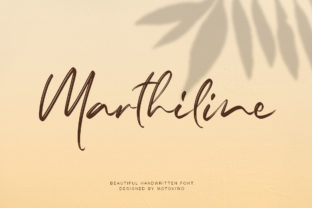 Marthiline: A Sweet Handwritten Font for Romantic Craft Projects