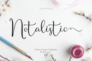 Notalistic: A Romantic Script Typeface for Authentic Brand Identities