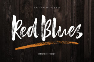 Red Blues: The Bold Brush Typeface for Scroll-Stopping Social Graphics